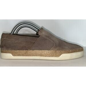 Vince Sz 8.5 Gray Suede Goring Espadrille Sneakers Shoe Slip-on Casual Comfort